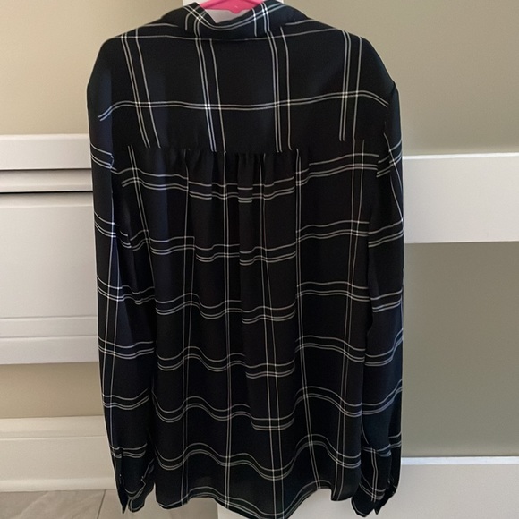 Plaid button down sheer shirt - Picture 3 of 3